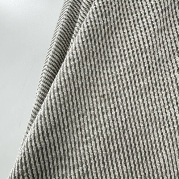 DONNI Gray Striped Ribbed Knit Pockets Open Front Cardigan Women's One Size Plus - Picture 4 of 8